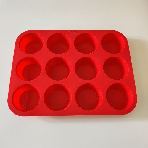  12 cavities silicone round shape muffun cake mould