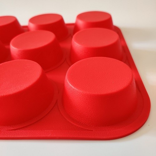  12 cavities silicone round shape muffun cake mould