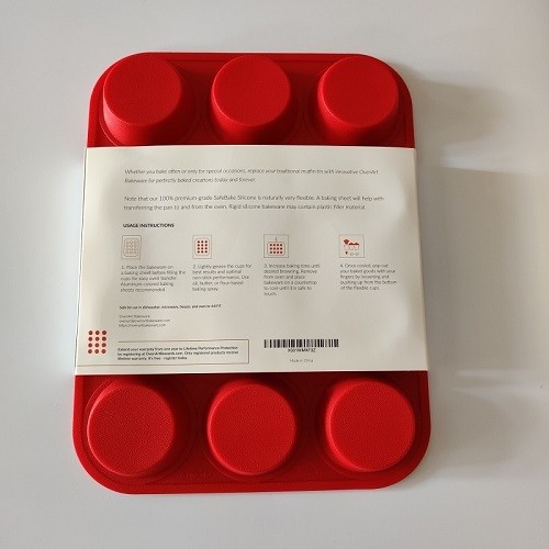  12 cavities silicone round shape muffun cake mould