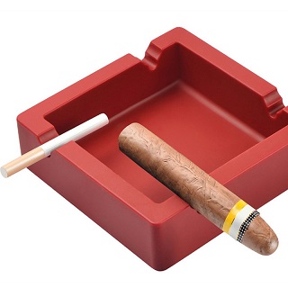 15x15cm big square unbreakable silicone cigar ashtray