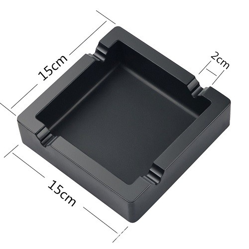 15x15cm big square unbreakable silicone cigar ashtray