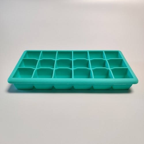 18 cavities mini square 3cm silicone ice cube tray