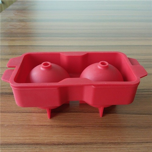 2 cavities whiskey ice ball maker mould