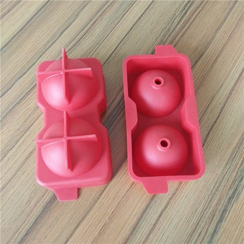 2 cavities whiskey ice ball maker mould