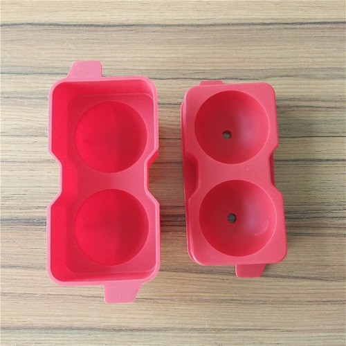 2 cavities whiskey ice ball maker mould