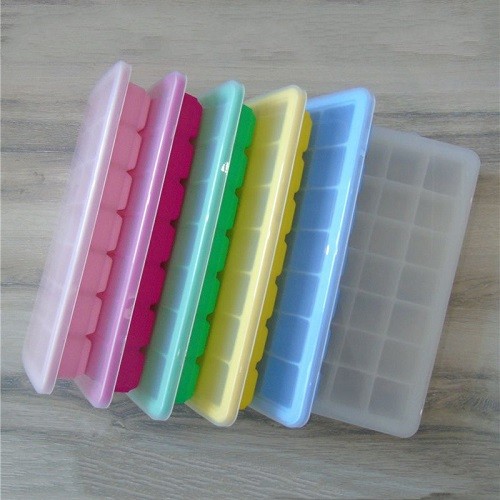 21 cavities mini square silicone ice cube tray
