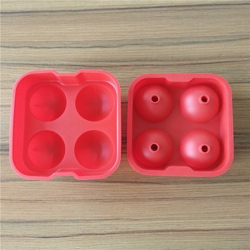 4 cavities silicone ice ball mould