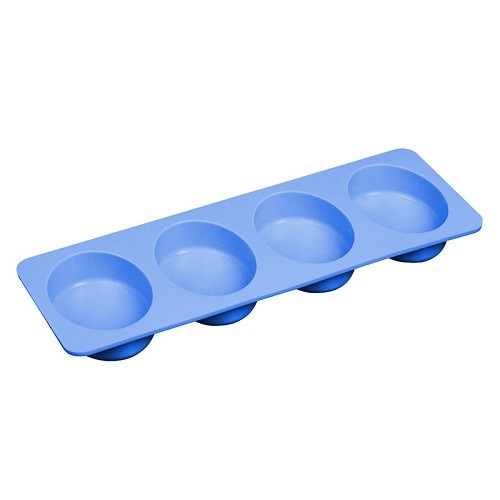 4 cavities silicone oval shape soap mold
