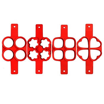4 packs silicone egg frying mold pancake mould