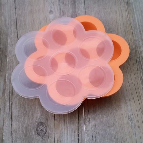 7 cups flower silicone baby food freezer tray