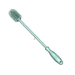  Antibacterial silicone baby milk bottle cleaning brush