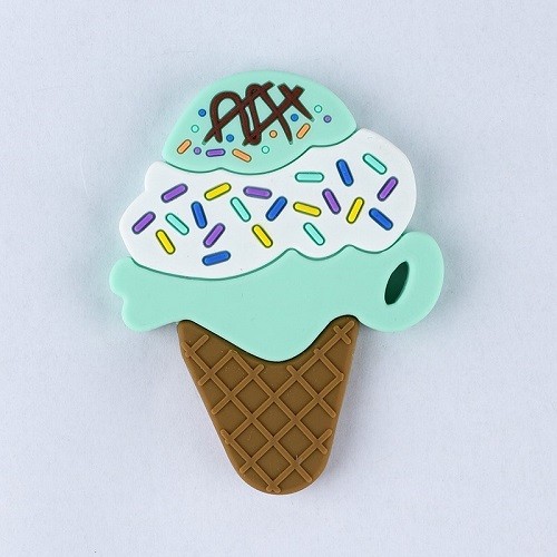 BPA free ice cream chew toys silicone baby teether