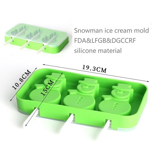 BPA free silicone DIY ice cream popsicle mold