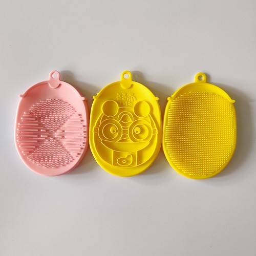 Baby bath massage brush silicone soft shower cleaning brush