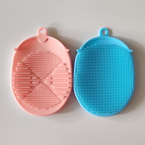 Baby bath massage brush silicone soft shower cleaning brush