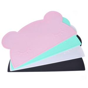 Bear shape silicone baby place mat