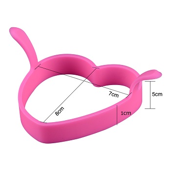 Cheap promotion gift silicone kitchen egg mold rings