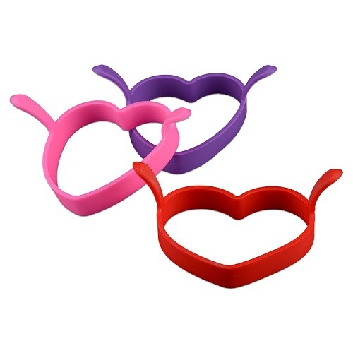 Cheap promotion gift silicone kitchen egg mold rings