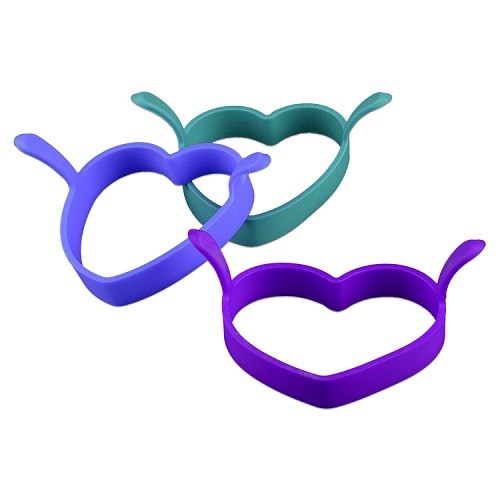 Cheap promotion gift silicone kitchen egg mold rings