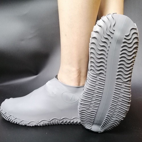 Collapsible portative silicone waterproof shoe cover