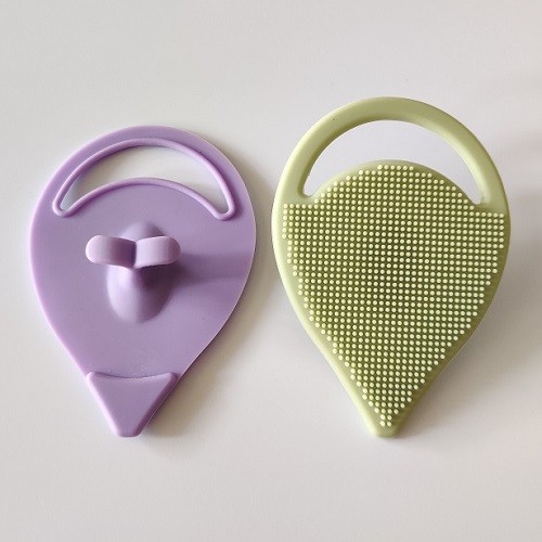 Cosmetics promotional gift various shapes silicone face cleaning brush 