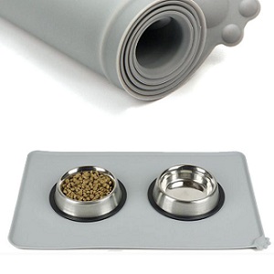 Custom logo silicone pet food mat