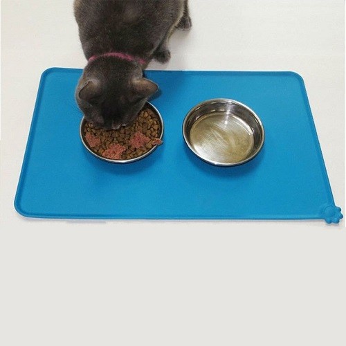 Custom logo silicone pet food mat