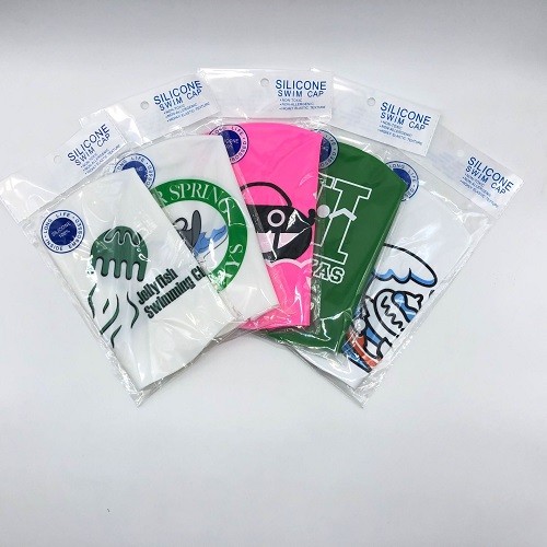 Custom print logo silicone swin cap
