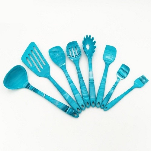 Custom silicone utensil with marble effect 