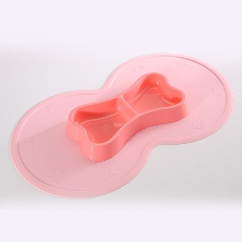 Food grade silicone pet feeding mat dog bowl mat