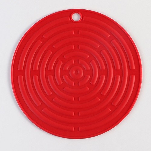 Heat resistant silicone dinner dish plate mat