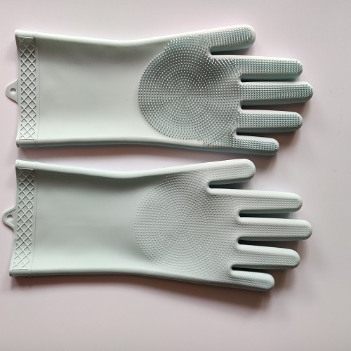 Kitchen cleaning silicone dishwashing gloves