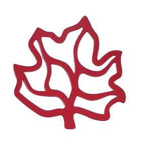 Leaf design silicone trivet mat pot holder