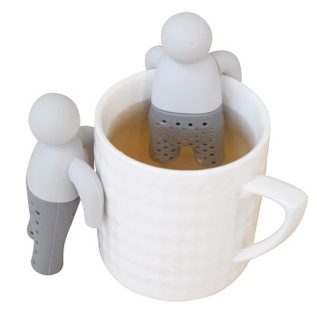 Promotional gift man shape silicone tea infuser