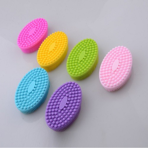 Silicone body massage bath brush