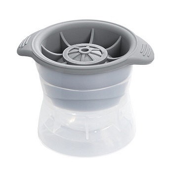 Silicone crystal clear 2.5 inch whiskey ice ball mould