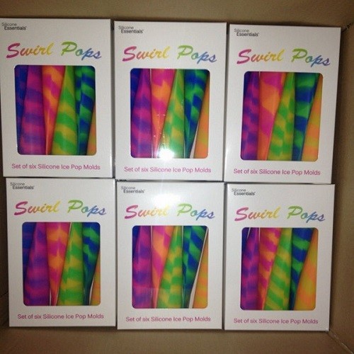 Silicone ice pop molds