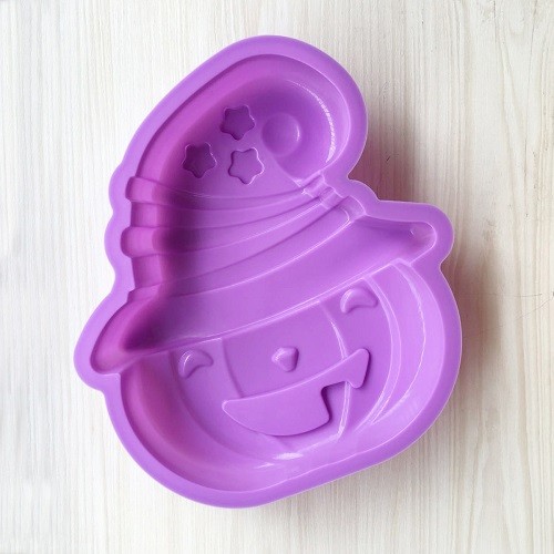 Hot diy Hallowmas Pumpkin Head Silicone Cake Mold 