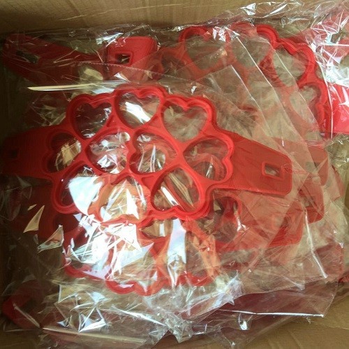 10 cavities heart shape silicone pancake maker egg ring mold