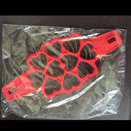 10 cavities heart shape silicone pancake maker egg ring mold