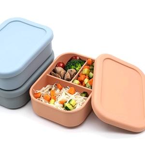 Leakproof silicone bento box
