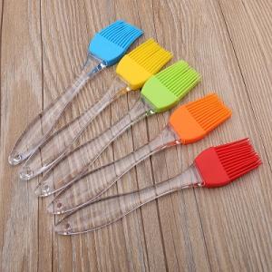 Silicone oil brush with plastic handle
