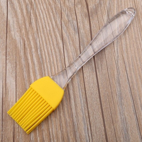 Silicone oil brush with plastic handle