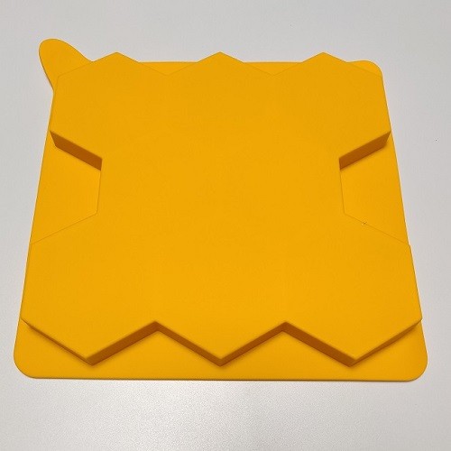 Silicone hamburger press patty freezer mould