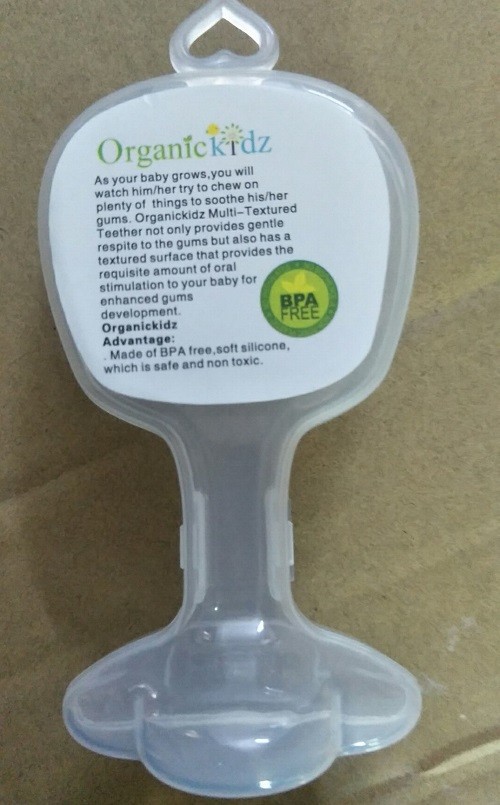 BPA free lollipop silicone baby teether