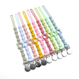 Silicone baby pacifier chain 