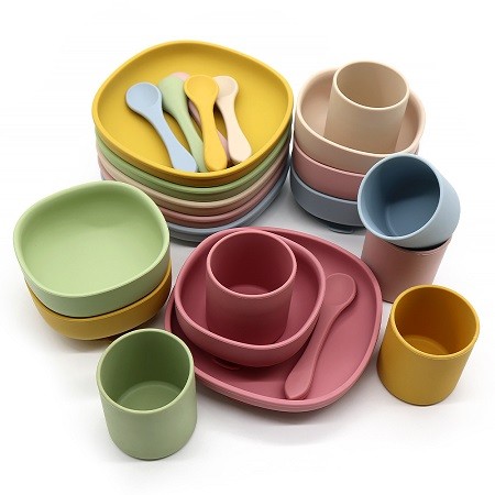 silicone tablewares for baby