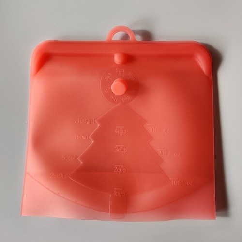 New arrival leak proof silicone ziplock food storage bag