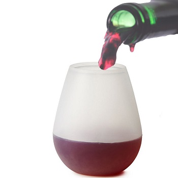 Outdoor silicone wine glasses unbreakable silicone cups for travel picnic