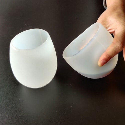 Outdoor silicone wine glasses unbreakable silicone cups for travel picnic